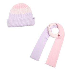 Jocelyn Women’s Color Block Scarf & Hat Set